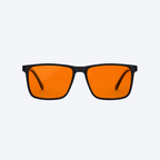 Lucen - Dusk - Black Frame - Orange blue light blocking lens