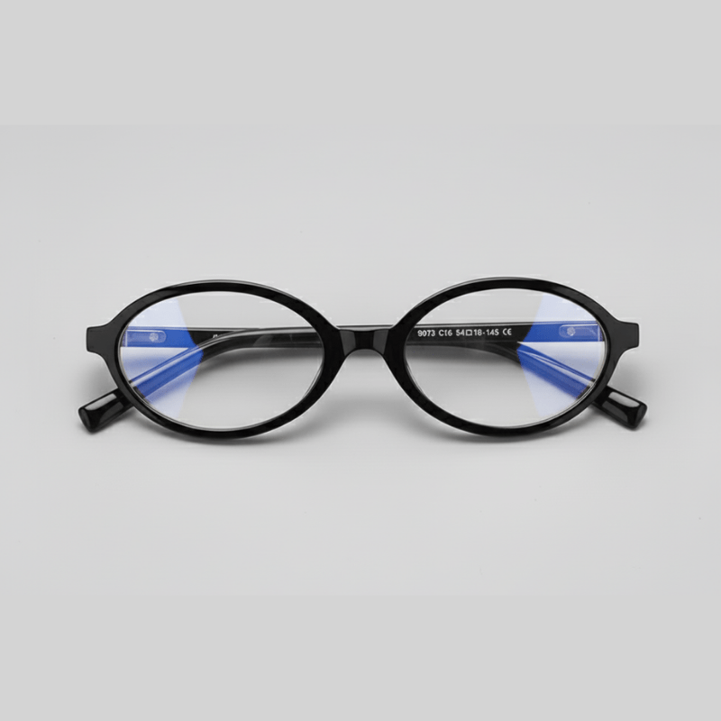 Lucen - Ellipse - Black Frame - Clear blue light blocking lens