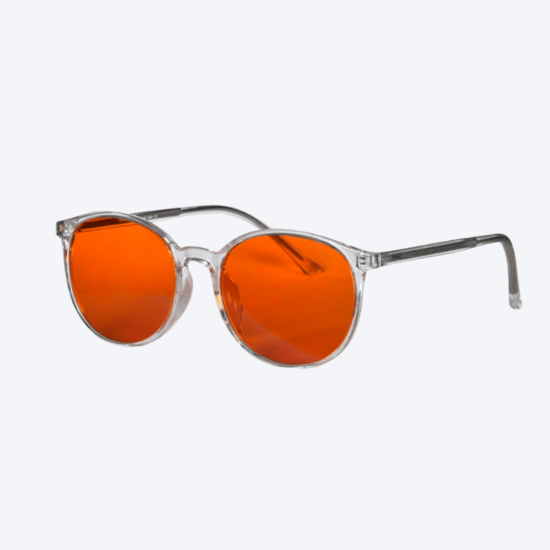 Lucen - Ember - Transparent frame - Orange Blue Light blocking lens