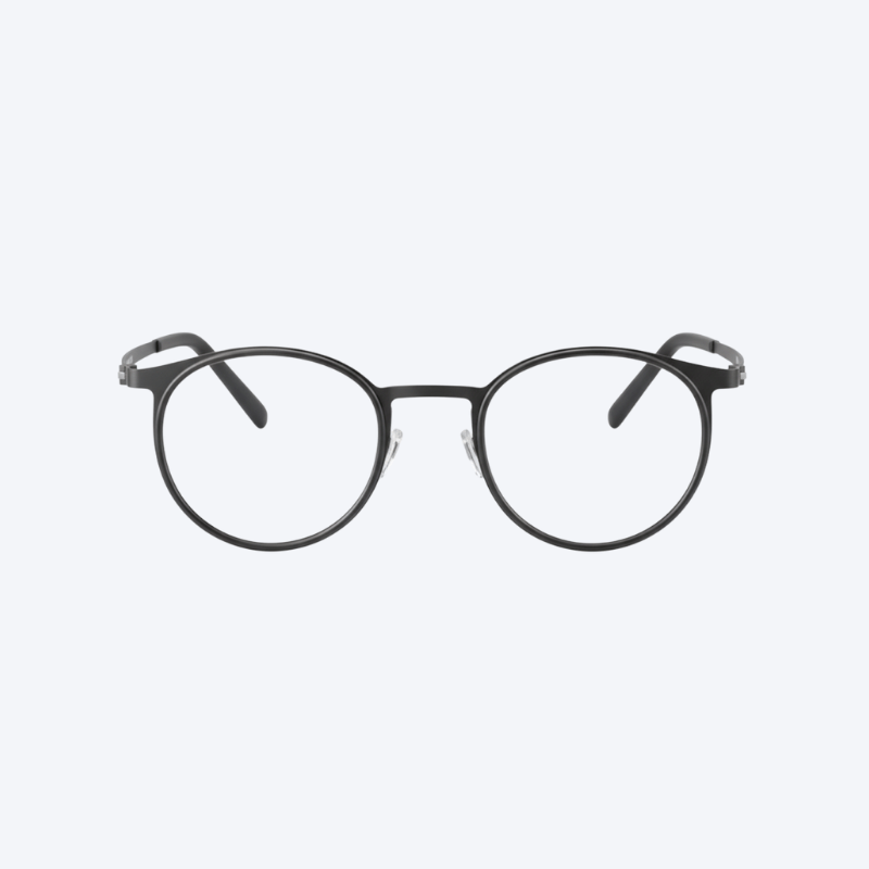 Lucen - Retro - Black Frame - Clear blue light blocking lens