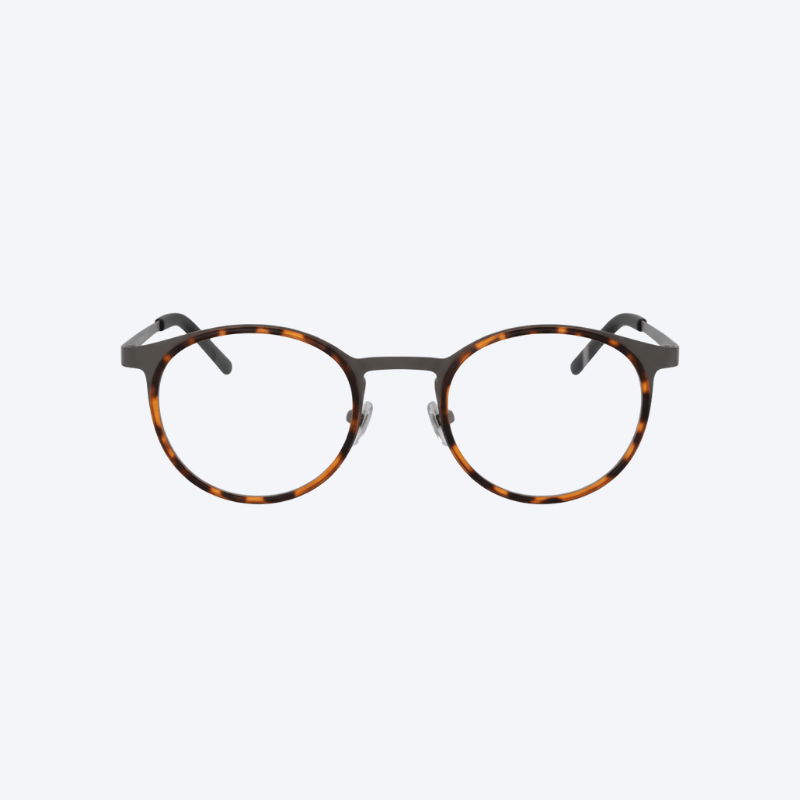 Lucen - Retro - Leopard Frame - Clear blue light blocking lens