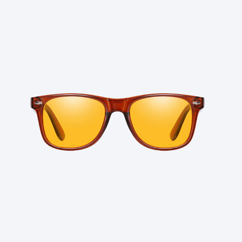 Lucen - Solis - Brown Frame - Orange Blue light blocking lens